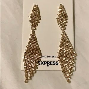 NWT Cubic Zirconia Drop Earrings